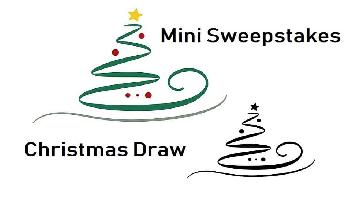 christmas card with lottery motive
